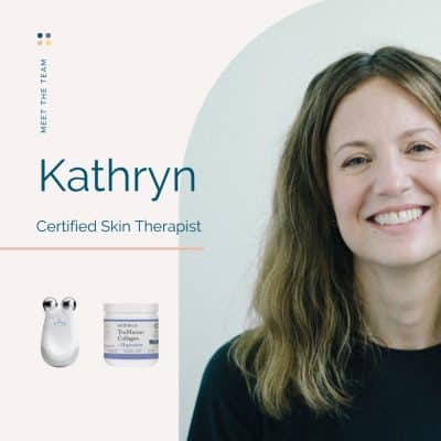 Certified Skin Therapist Kathryn with her fall skincare tips